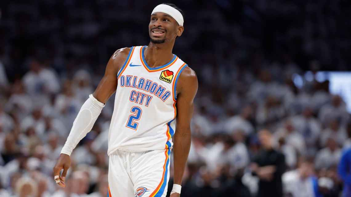 Basketball player smiling on court