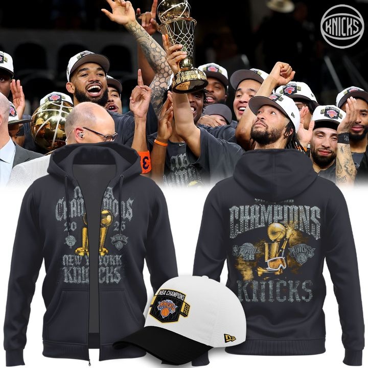 The 2026 Finals Champions Limited Edition On Court Zip Hoodie - Gray hoodie is shown neatly, ready for wear.