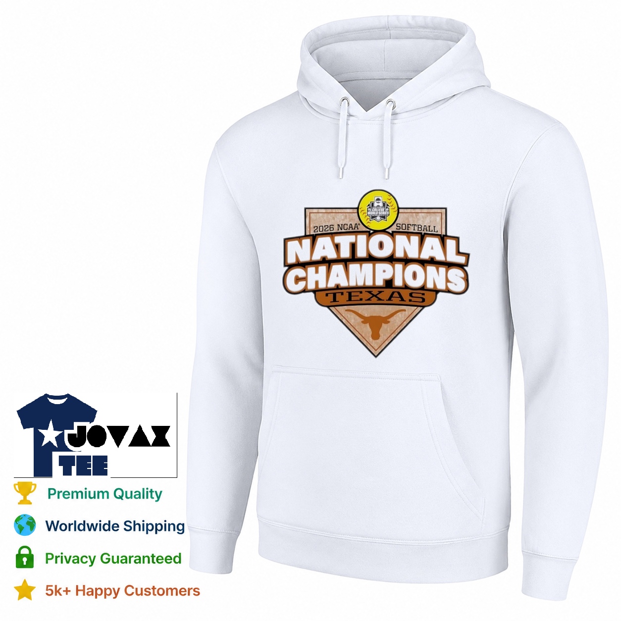 2026 NCAA Softball National champions design showcased on a cozy gray hoodie mockup with drawstrings.