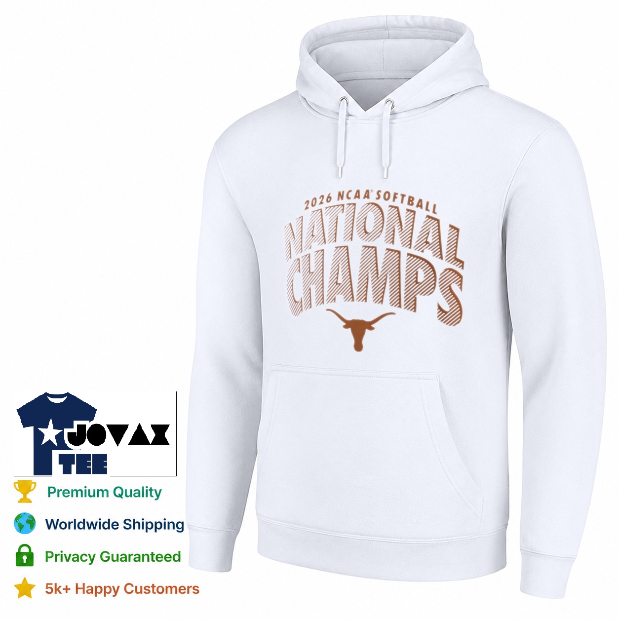 2026 NCAA Softball National hoodie shown in a comfortable draped style mockup, highlighting the fabric.