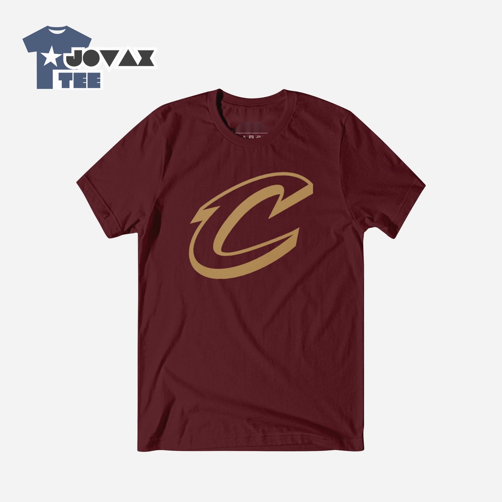 The Cleveland Cavaliers Primary Logo T-Shirt prominently displayed flat in a crisp, front-facing studio shot.