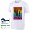 A Congratulations Yay Mica Class T Shirt mockup showcases the graduation design on a comfortable classic shirt.