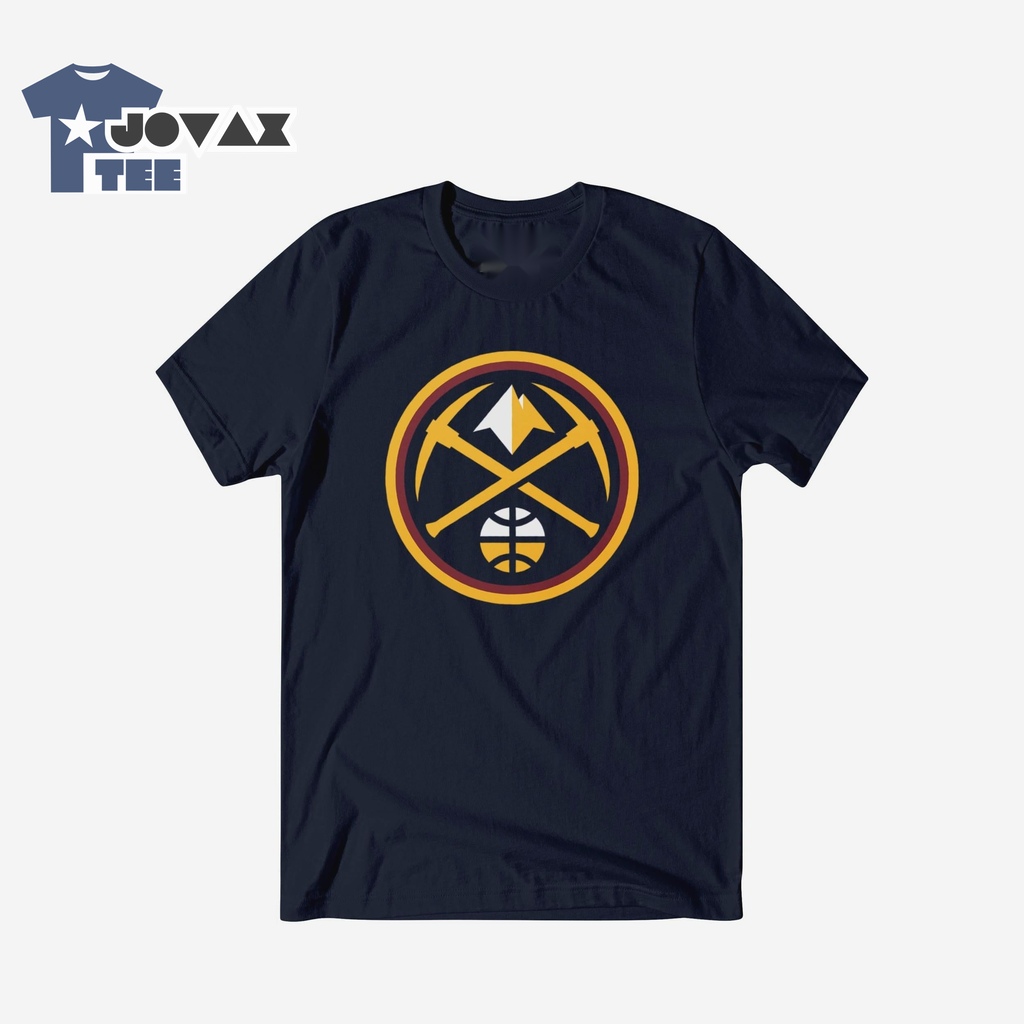 This Denver Nuggets Primary Logo T-Shirt is presented in a clear, front-facing view, highlighting the distinct team emblem an