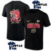 Kansas City Chiefs x T Shirt featuring a Zoombie graphic displayed on a classic men's tee with both front and back views.