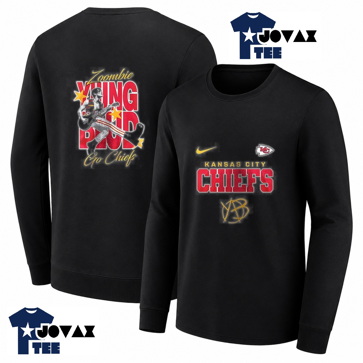 Kansas City Chiefs x Yungblud Zoombie graphic shirt Long Sleeve – JovaxTee