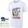 Texas Longhorns 2025 Softball t-shirt mockup featuring the championship design on a classic white tee, ready to celebrate a h